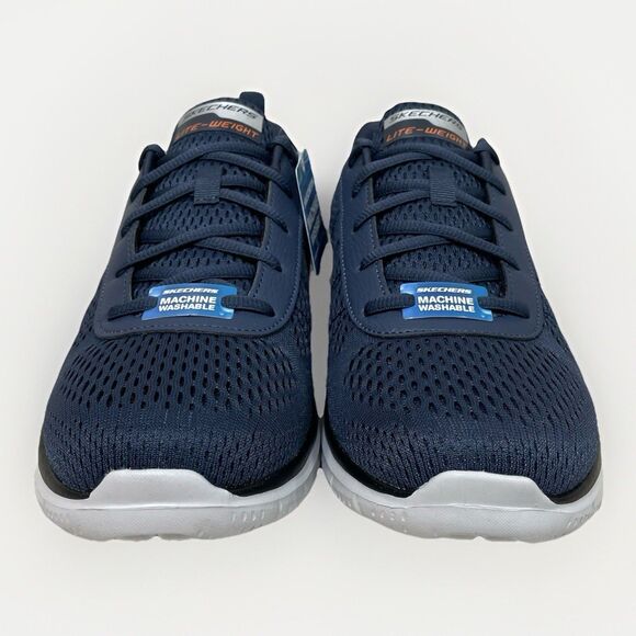 Skechers Track Moulton Athletic Shoe Size 11 Men Sneaker Navy Blue Orange 232081 main image 6